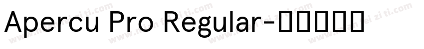 Apercu Pro Regular字体转换
